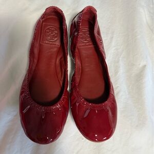 Tory Butch Red Patent Ballet Flats size 7